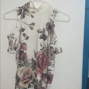 Office / business blouse / open shoulders